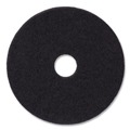 Floor Pads-Stripping | Boardwalk BWK4012BLA 12 in. Diameter Stripping Floor Pads - Black (5/Carton) image number 0