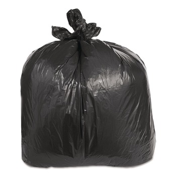PRODUCTS | Trinity Plastics 100527 38 in. x 58 in. 60 gal. 2.4 mil Flat Pack Low-Density Can Liners - Black (100/Carton)
