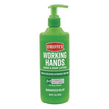 Gorilla Glue 115760 12 oz. Pump Bottle Working Hands Hand and Body Lotion - Unscented