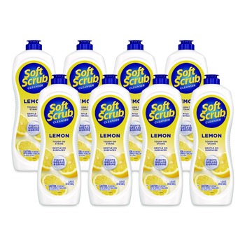 Soft Scrub 23400 07226 Oxi Cleanser, Clean Scent, 24 oz Bottle, 8/Carton