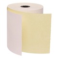 Perforated Roll & Hand Towels | PM Company 7706 3 in. x 90 ft. Impact Printing Carbonless Paper Rolls - White/Canary (50/Carton) image number 5