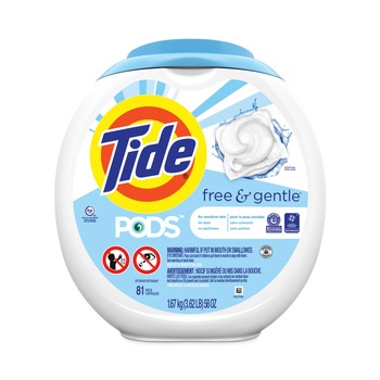 LAUNDRY DETERGENTS | Tide 91798 HE Compatible Pods - Unscented (4/Carton)