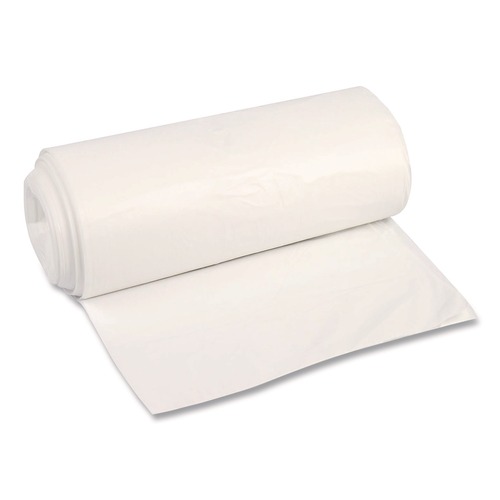 Low-Density Trash Bags | Boardwalk Z8648VNKR01 43 in. x 48 in. 56-Gallon 16 mic. Perforated Roll High-Density Can Liners (200/Carton) image number 0