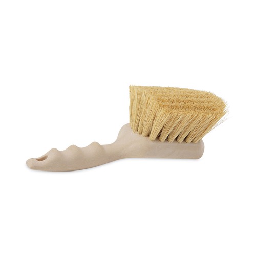 Brushes | Boardwalk BWK4208 5.5 in. Brush 3 in. Tan Plastic Handle Cream Tampico Bristles Utility Brush image number 0