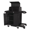 Janitorial & Housekeeping Carts | Rubbermaid Commercial 2202528 Locking Security Hood for Housekeeping Carts - Black image number 3