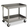Carts | Tennsco SC-2436 24 in. x 36 in. x 32 in. 500 lbs. Capacity 2-Shelf Metal Cart - Gray image number 0
