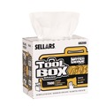 Perforated Roll & Hand Towels | Sellars 68200 1-Ply 8.27 x 16.5 TOOLBOX WaterWeave T600 Wipers - White (10/Carton) image number 1