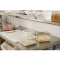 Food Storage Containers & Lids | Rubbermaid Commercial FG630200CLR SpaceSaver 8.8 in. x 8.75 in. x 2.7 in. 2 qt. Plastic Square Containers - Clear image number 4