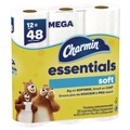 Perforated Roll & Hand Towels | Charmin 80370714 2-Ply Septic Safe Essentials Soft Bathroom Tissue - White (4 Packs/Carton) image number 4