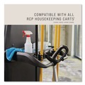 Carts | Rubbermaid Commercial 2202571 Plastic Vacuum Holder for All Rubbermaid Commercial Full-Size and Compact Housekeeping Carts - Black (6/Carton) image number 3