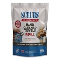 Cleaning Cloths & Wipes | SCRUBS 42270 Hand Cleaner Towels SCRUBS in-a-Bucket Refill 1-Ply 10 x 12 Citrus Blue/White 72/Pack 6 Packs/Carton image number 0