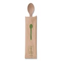 Disposable Spoons | Eco-Products EP-S213-W General Purpose Spoon Wood Cutlery - Natural (500/Carton) image number 2