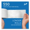 Perforated Roll & Hand Towels | Scott 13607 Essential 2-Ply Septic Safe Convenience Carton Standard Roll Bathroom Tissue for Business - White (550/Roll, 20 Rolls/Carton) image number 4