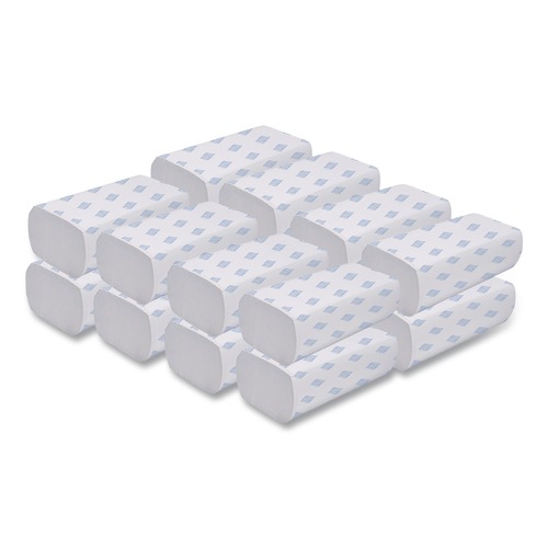 Perforated Roll & Hand Towels | GEN 5301 9.25 in. x 9.05 in. 1-Ply Multifold Towels - White (16 Packs/Carton) image number 0