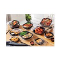 Food Containers & Lids | Pactiv Corp. 0CN846360000 36 oz 9.38 x 8 x 1.5 Clearview Micromax Microwavable Plastic Container - Black (250/Carton) image number 5