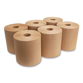 Morcon Paper R6800 MORSOFT UNIVERSAL ROLL TOWELS, 8-in X 800 FT, BROWN, 6 ROLLS/CARTON
