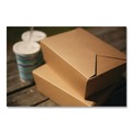 Food Containers & Lids | SCT SCH 0731 ChampPak 4.38 in. x 3.5 in. x 2.5 in. #1 Carryout Boxes - Kraft (450/Carton) image number 4