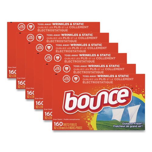 Fabric Softener & Starch | Bounce 80168 Fabric Softener Sheets (6/Carton) image number 0