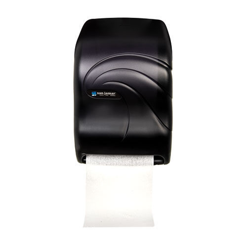 Towel Dispensers | San Jamar T1390TBK 11.75 in. x 9 in. x 15.5 in. Electronic Touchless Roll Towel Dispenser - Black Pearl image number 0