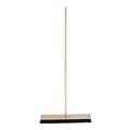 Handles & Braces | Boardwalk BWK136 0.94 in. x 60 in. Metal Tip Threaded Hardwood Broom Handle - Natural image number 2