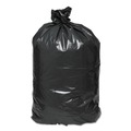 Low-Density Trash Bags | Classic 1507144 60 Gallon 0.9 mil 38 in. x 58 in. Linear Low-Density Can Liners - Black (100/Carton) image number 1