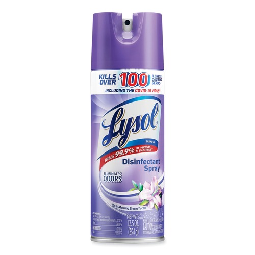 Disinfecting & Cleaning Solutions | LYSOL Brand 19200-80833 12.5 oz. Aerosol Spray Disinfectant Spray - Early Morning Breeze image number 0