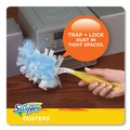 Dusters | Swiffer 21459BX Dust Lock Fiber Refill Dusters - Light Blue, Unscented (10/Box) image number 2