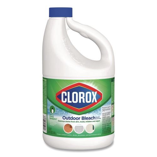 Bleach | Clorox CLO32438 CloroxPro 81 oz. Bottle Results Concentrated Outdoor Bleach (6/Carton) image number 0