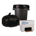 Low-Density Trash Bags | Boardwalk X7658XKKR01 38 in. x 58 in. 60 gal. 1.6 mil Recycled Low-Density Polyethylene Can Liners - Black (100/Carton) image number 2