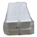 Food Containers & Lids | GEN 4DWH 9.47 in. x 7.12 in. x 1.32 in. #4D Meat Trays - White (500/Carton) image number 0