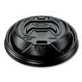 Cup Lids | Dart 16RCLBLK Optima Reclosable Lid fits 12 - 24 oz. Hot Cups - Black (1000/Carton) image number 0