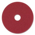 Floor Pads-Cleaning, Buffing & Polishing | 3M 5100-14 14 in. Low-Speed Buffer Floor Pads - Red (5/Carton) image number 1