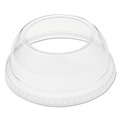 Cup Lids | Dart DLW662 1.9 in. Diameter Hole Open-Top Dome Lid Fits 9 oz. To 22 oz. Plastic Cups - Clear (1000/Carton) image number 0