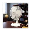 Air Cooling Equipment | Alera ALEFAN122 3-Speed 12 in. Plastic Oscillating Desk Fan - White image number 3