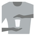 Cups | Dart TP12 Ultra Clear 12 oz to 14 oz Practical Fill PET Cups (1000/Carton) image number 4
