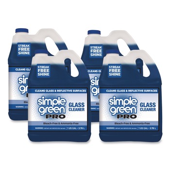 GLASS CLEANERS | Simple Green 1110100401128 1 Gallon Pro Glass Cleaner (4/Carton)