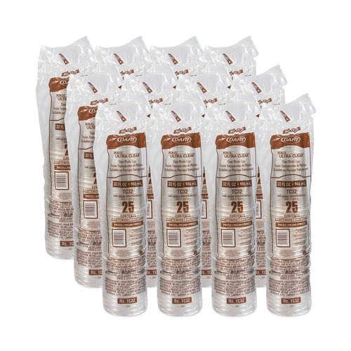 Cups | Dart TC32 32 oz. Ultra Clear PETE Cold Cups - Clear (300/Carton) image number 0