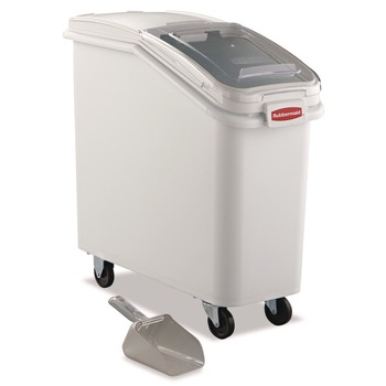 SMALLWARES | Rubbermaid Commercial FG360088WHT 20.57 Gallon 13-1/8 in. x 29-1/4 in. x 28 in. ProSave Mobile Ingredient Bin - White