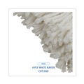 Mop Heads | Boardwalk BWKRM32016 16 oz. Rayon Cut-End Lie-Flat Mop Head - White (12/Carton) image number 5