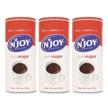 N'Joy NJO 94205 20 oz Pure Sugar Cane Canister (3/Pack)