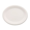 Platters | Chinet 21257 9.75 in. x 12.5 in. Classic Oval Platter Paper Dinnerware - White (500/Carton) image number 0