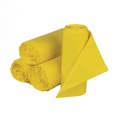 Waste Receptacles | Inteplast Group BR3043SPY 30 in. x 43 in. 1.15 mil 30 gal Infectious Waste Biohazard Low-Density Commercial Can Liners - Yellow (25 Bags/Roll, 6 Rolls/CT) image number 1