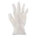 Food Service Disposable & Single Use Gloves | Boardwalk BWK365SCT 2.6 mil 9.5 in. Long Powder-Free General Purpose Vinyl Gloves - Small, Clear (100/Box, 10 Boxes/Carton) image number 3