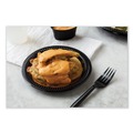 Plates | Pactiv Corp. YMI6E 6 in. Diameter Plate Meadoware Impact Plastic Dinnerware - Black image number 2