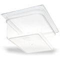 Food Storage Containers & Lids | Carlisle 10222B07 10.38 in. x 12.75 in. x 6 in. 8.7 qt. StorPlus Plastic Polycarbonate Food Pan - Clear image number 3