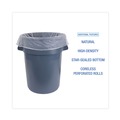 High-Density Trash Bags | Boardwalk Z7660VNKR01 38 in. x 60 in. 60 gal. 16 mic High Density Industrial Can Liners Coreless Rolls - Natural (200/Carton) image number 5