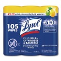 Cleaning Cloths & Wipes | LYSOL Brand 19200-82159 7 in. x 7.25 in. 1-Ply Disinfecting Wipes - Lemon and Lime Blossom White (4/Carton) image number 1