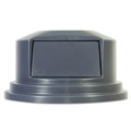Waste Receptacle Lids | Rubbermaid Commercial FG265788GRAY BRUTE 27.55 in. Dome Top Lid for 55-Gallon Round Containers - Gray image number 0