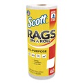 Perforated Roll & Hand Towels | Scott 54992 9.4 in. x 11 in. 1-Ply Rags On A Roll - White (12/Carton) image number 1