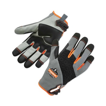 Ergodyne 17042 ProFlex 710 Heavy-Duty Mechanics Gloves Gray Small Pair